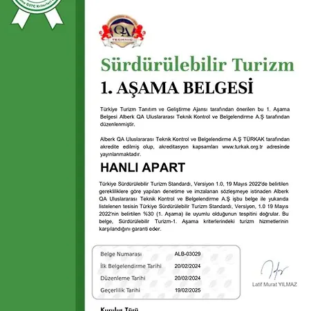 Lejlighedshotel Hanli Mugla